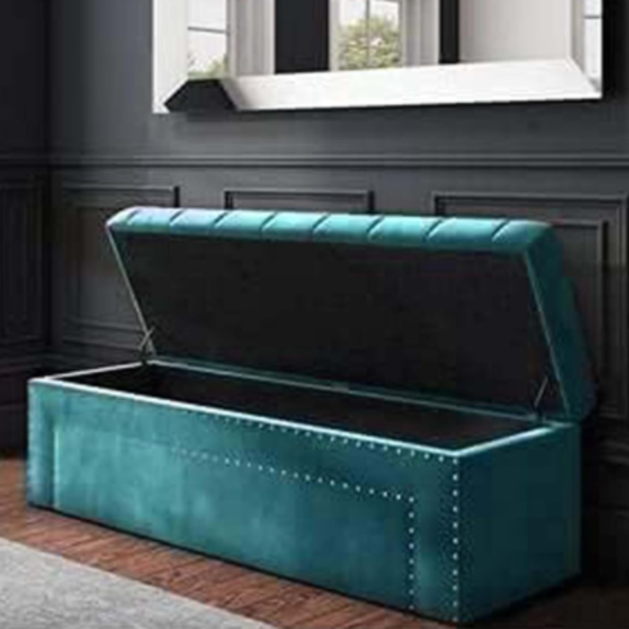 Tufted Entryway Accent Bench pouffe Puffy Couch Settee 2 Seater Sofa Footstool bedend Dining for Living Room badroom Office Hotel - Image 4