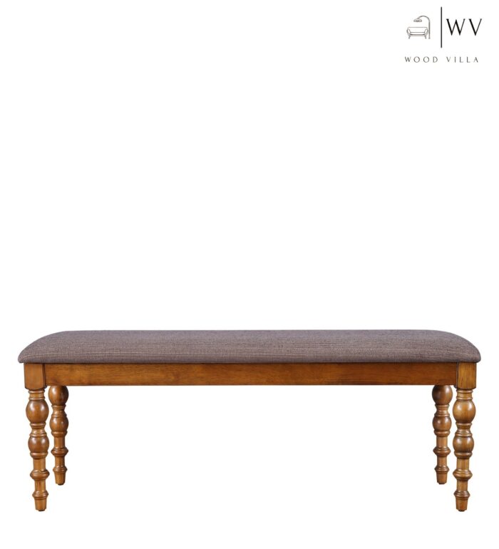 Wood 6 Seater Bench in Brown Colour - Image 3