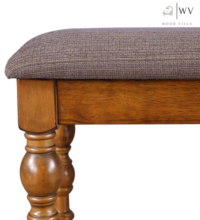 Wood 6 Seater Bench in Brown Colour - Image 4