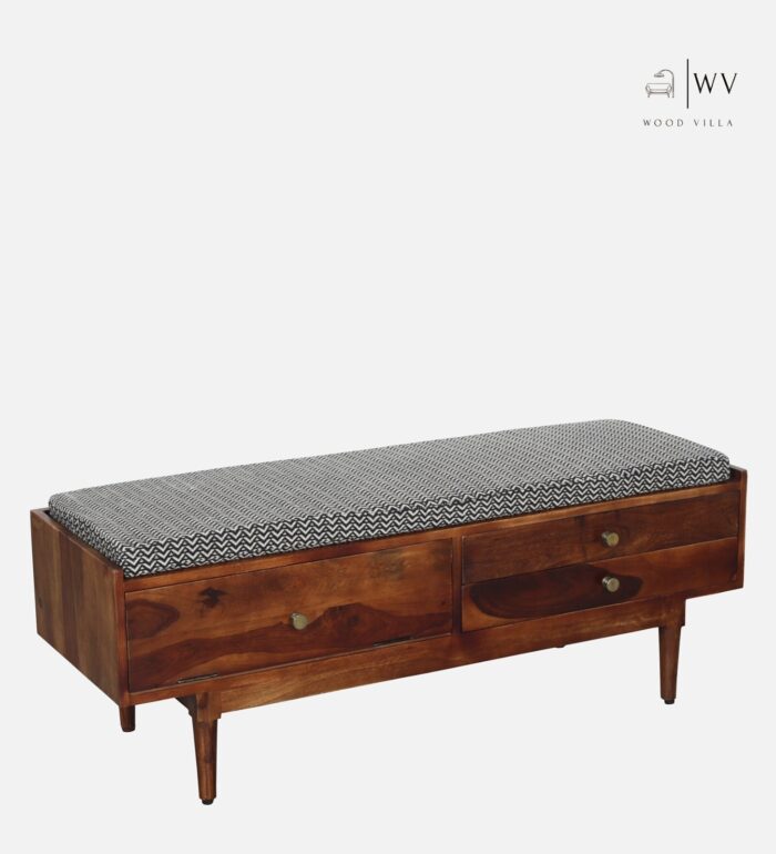 Wood Bench In Provincial Teak Finish - Image 3