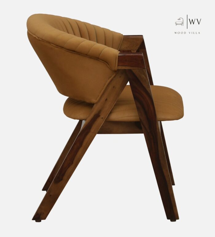 Wood Arm Chair In Provincial Teak Finish - Image 4