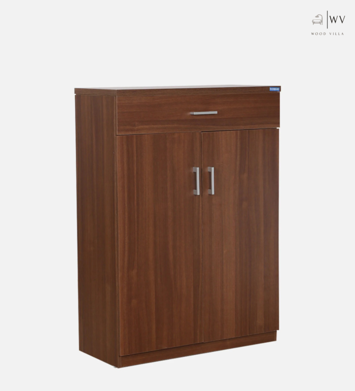 Kosmo Liberty Shoe Cabinet in Walnut Rigato Melamine Finish - Image 3