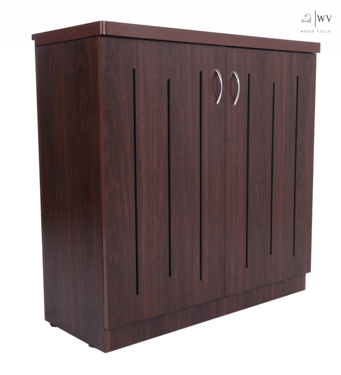 Exeter 2 Door Shoe Cabinet In Wenge Finish - Image 4