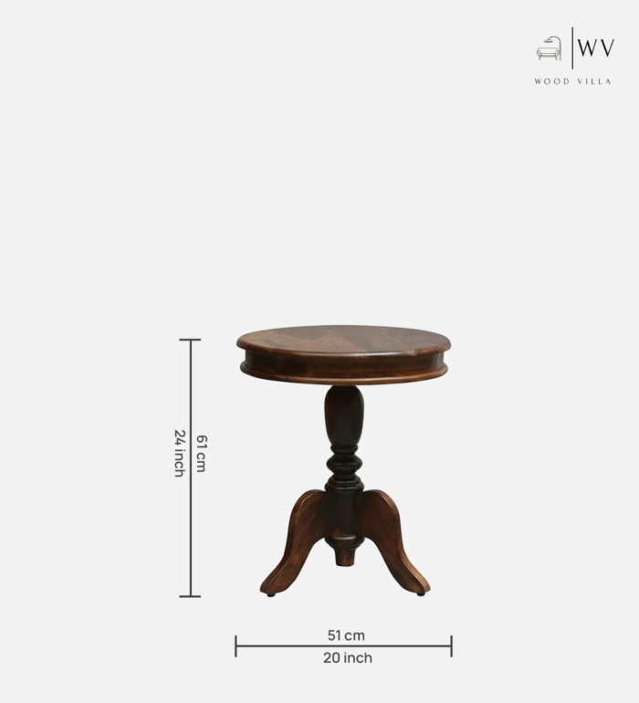 Brookleigh Sheesham Wood End Table In Provincial Teak Finish - Image 2