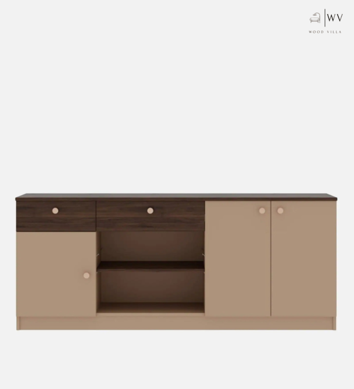 Klio Sideboard In Frappe & Columbian Walnut Colour - Image 4
