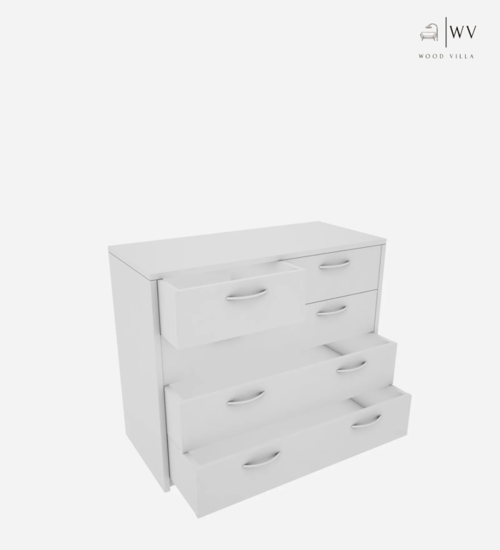 Majesty Chest of Drawers in Frosty White Finish - Image 4