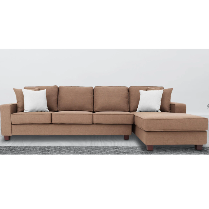 Ladybug Fabric LHS Sectional Sofa in Cosmic Beige Colour