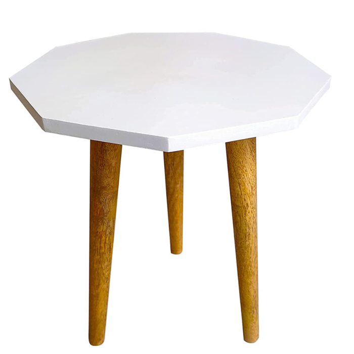 Antique Wooden Fold-able Coffee Table/Side Table/End Table/Tea Table/Plant Stand/Stool Living Room Kids Play Furniture Table Round Shape