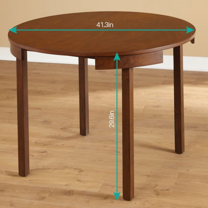 Furniture Solid Wood 4 Seater Dining Set (Finish Color – Honey Finish With Cushion) - Image 3