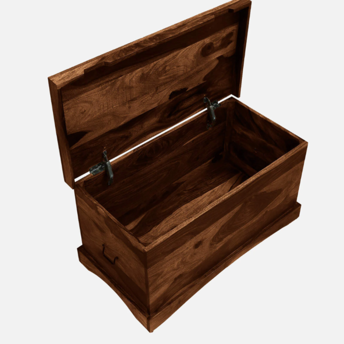 Biscay Sheesham Wood Trunk in Scratch Resistant Provincial Teak Finish - Image 5