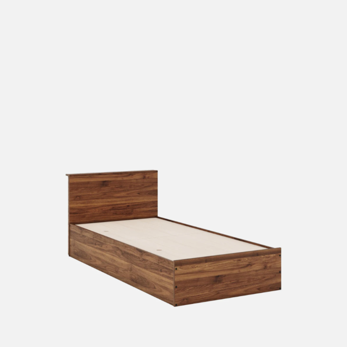Taurus Single Bed In Columbian Walnut Colour With Box Storage - Image 5