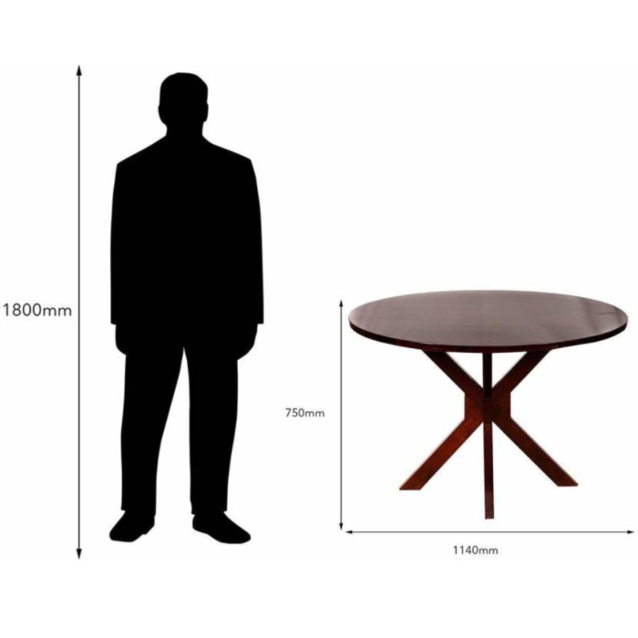 Furniture Solid Wood 4 Seater Dining Set (Finish Color – Teak Finish) - Image 4